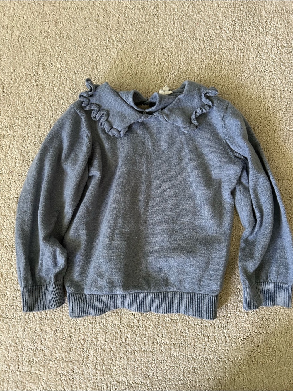 H&M toddler girl ruffle collar cotton sweater 2T fall